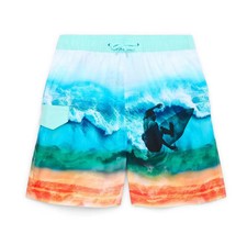 Medium 8 Boys Swim Trunk Surfing Blue 4953