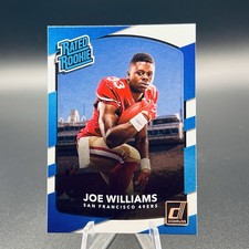 2017 Panini Donruss Rated Rookie Joe Williams #308 NFL RC Football Card 49ers. rookie card picture