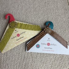 Lindsay Phillips Switchflops Women's Sandal Straps Sz M Lot Of 2 Fun Patterns