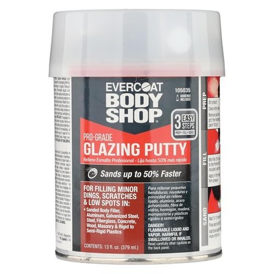 105035 Pro-Grade Glazing Putty for Filling Minor Dings, Scratches and Low Spots