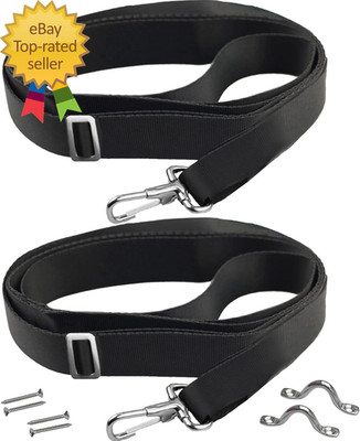 RUSON 2 Pack Bimini Boat Top Straps with Single Snap Hook, Heavy Duty Adjustable