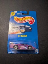 1991 Hot Wheels gt racer 74 purple new blue card