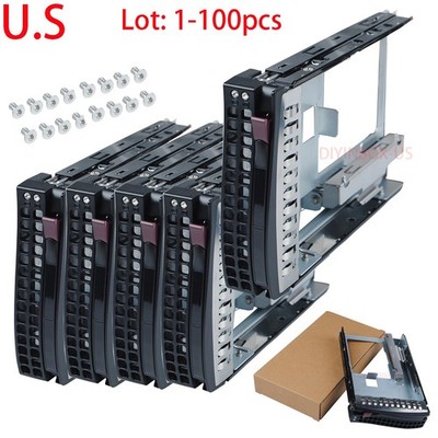 Lot Supermicro Gen 5.5 Converter Drive Tray Caddy 3.5'' to 2.5'' MCP-220-00118-0B
