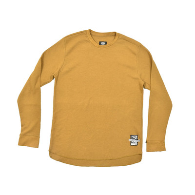 Men's Ecko Unltd Waffle Thermal Long Sleeve Crewneck Shirt Brown