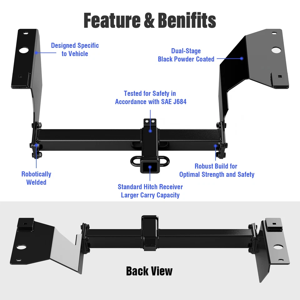Receptor de engate de reboque classe 3 para Honda CR-V 1997-2001 - Imagem 2 de 4