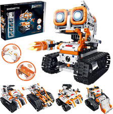 5 in 1 STEM Robotics Building Kit, 560 PCS App/Remote Control Robot Toy Building
