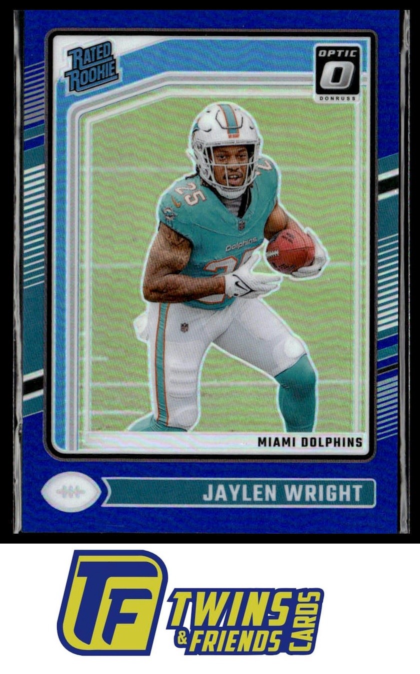 2024 Donruss Optic #249 Jaylen Wright Blue #/199