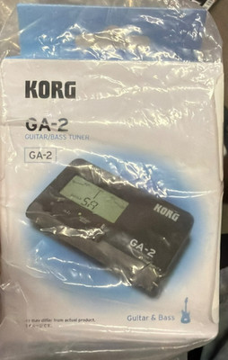 Korg GA-2 Guitar Bass Tuner Digital Chromatic LCD Portable Black New