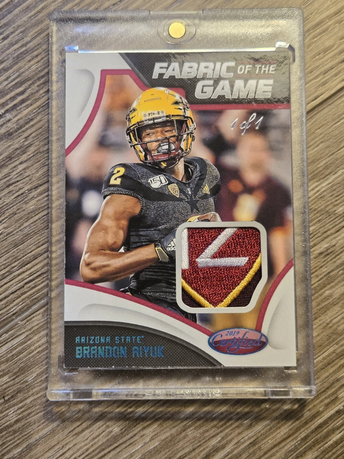 Brandon Aiyuk Panini Chronicles Draft Picks Certified Collegiate Fabric of the Game #9 Base