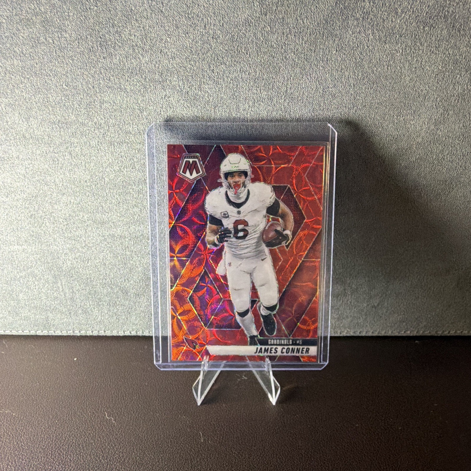 2025 Panini Mosaic - James Conner #227 Red Scope Prizm
