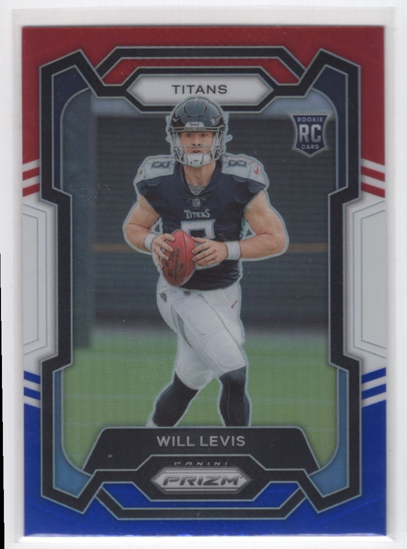 #397 2023 Prizm RED WHITE BLUE Will Levis RC Tennessee Titans