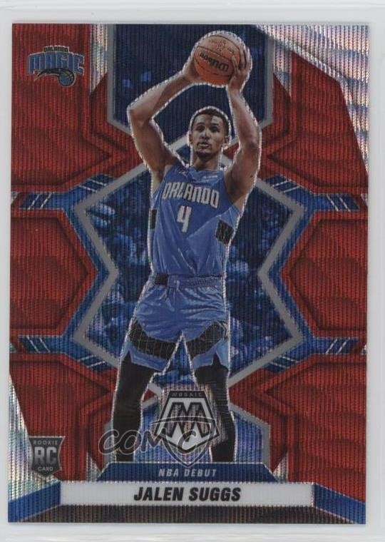 2021-22 Panini Mosaic NBA Debut Red Wave Prizm Jalen Suggs #266 Rookie RC yy4