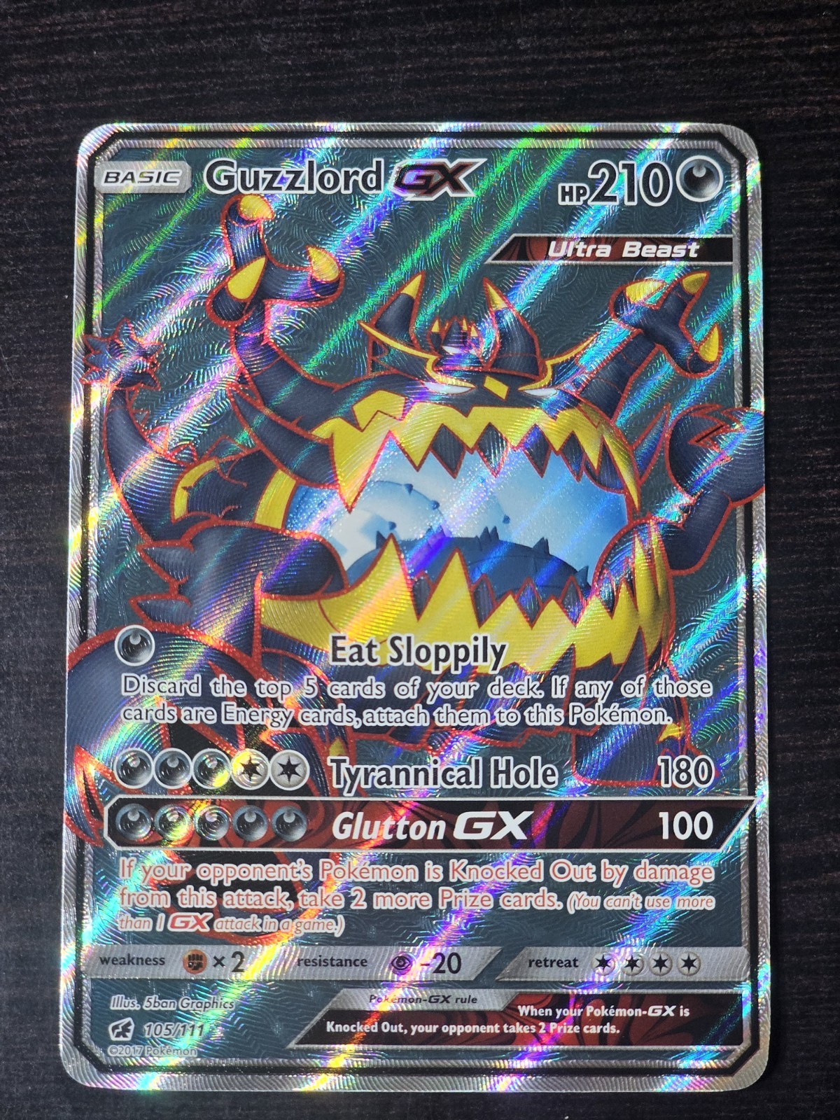 Guzzlord GX (Full Art) 105/111 Sm-Crimson Invasion Holo