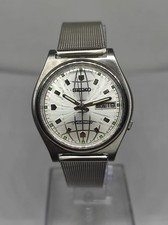 Refurbished Seiko 5 Silver Dial Vintage Mens ...