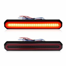 2x 9 Redamber Oval Led Truck Trailer Flowing Drl Stop Turn Tail Brake Lights