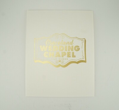 New Graceland Wedding Chapel Las Vegas Marriage Certificate Holder Folder Prank