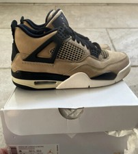Air Jordan 4 Retro Fossil Women  s Size 8W/6.5Y W/Receipt Mushroom Tan Black