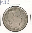 1911-S Barber Half : Very Good