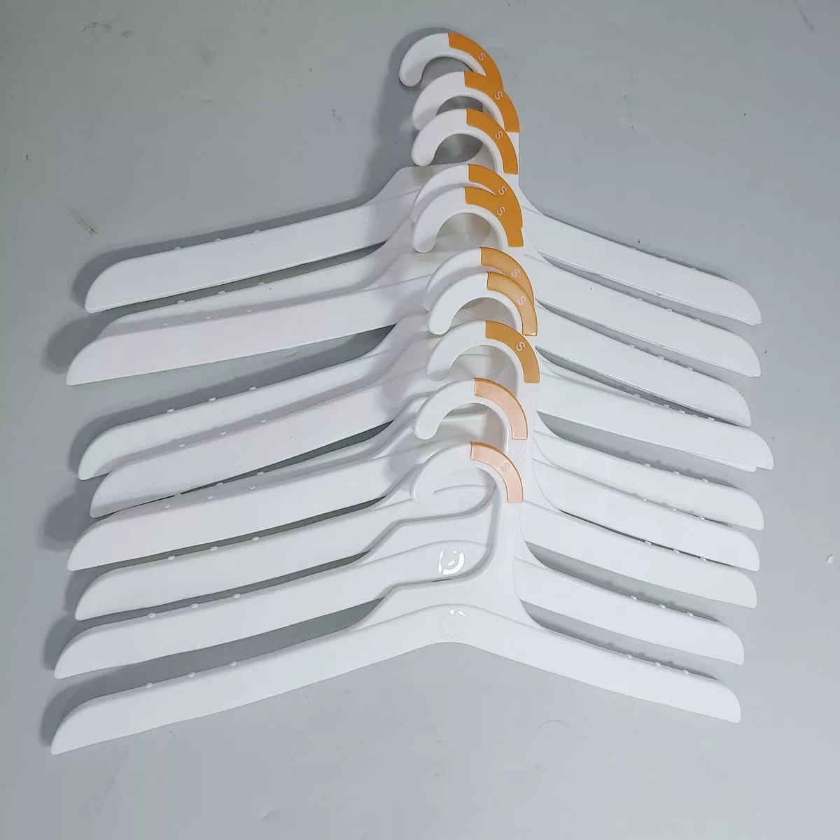 Quality White Hangers 10-Pack - Super Heavy Duty Plastic Clothes