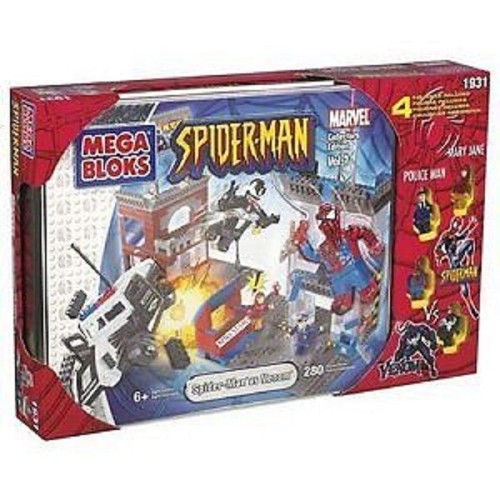 Mega Bloks Spiderman v Venom Collectors Edition incluso 1931 1911, 1912 RARO - Foto 2 di 4