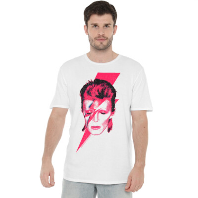 David Bowie Aladdin Sane T-Shirt S-2XL, White