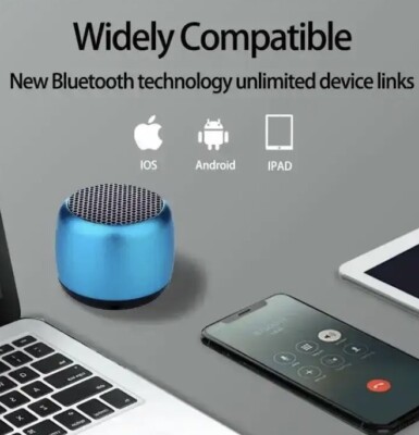 Bluetooth Tiny Lautsprecher - Schwarz Tragbarer Bluetooth Lautsprecher Stereo Surround