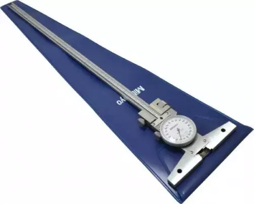 Mitutoyo 0 to 12 Inch Range, Stainless Steel, White Dial Depth Gage 0.0015 In...