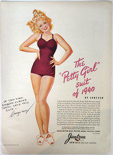 Petty Girl Jantzen Swimwear Vintage 1940 Portland OR Fashion Swimsuits