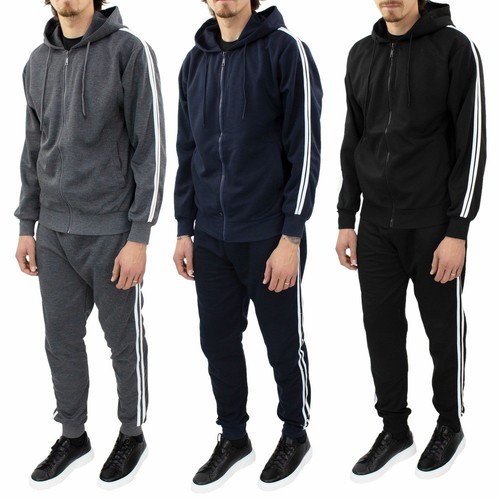 Tuta Uomo Cotone Leggero Primaverile Felpa e Pantalone da Ginnastica | eBay