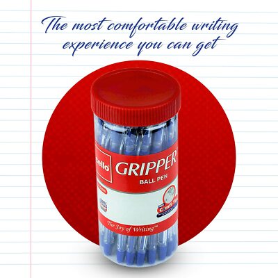 25No. Cello Gripper Blue Ball Pen - Best for Smooth Professional Writing -F Ship