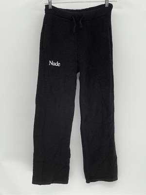 Nude Project Pants Knit Women Medium Black Drawstring Casual Sweat