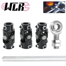 Eje de dirección de acero macizo de 36" 1"DD + 3/4"-30 X 3/4"DD para GM 3 junta en U negra