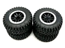 NEW Traxxas 2wd Slash BFG Mud Terrain Tires Silver/Black 12mm Wheels Ford Raptor