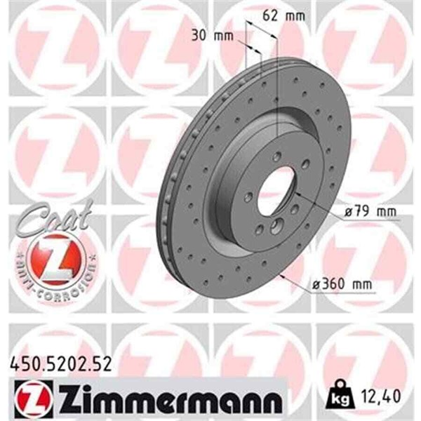 2X Zimmermann Sport Z Bremsscheibe 450.5202.52-image