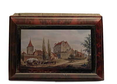 Vintage 1997 Henry Lambertz German Cookie Tin Large HInged