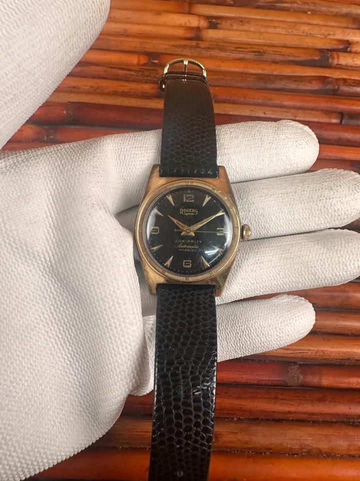 ROGERS SUPREME ADMIRAL Swiss Automatic 14k Gold on Stainless Steel Watch - Image 2 of 4