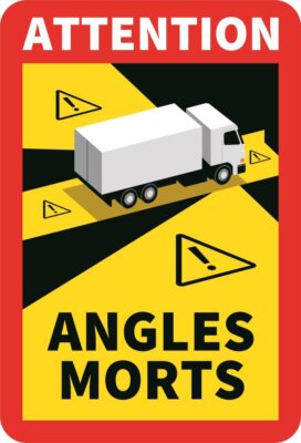 Attention Angles Morts LKW  Busse ab 3,5 Tonnen Toter Winkel