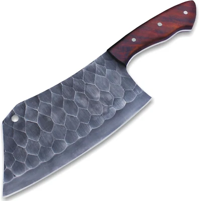 SHARD™ HAND FORGED CARBON Steel Blade Multipurpose Meat Vegetable Cleaver Knife