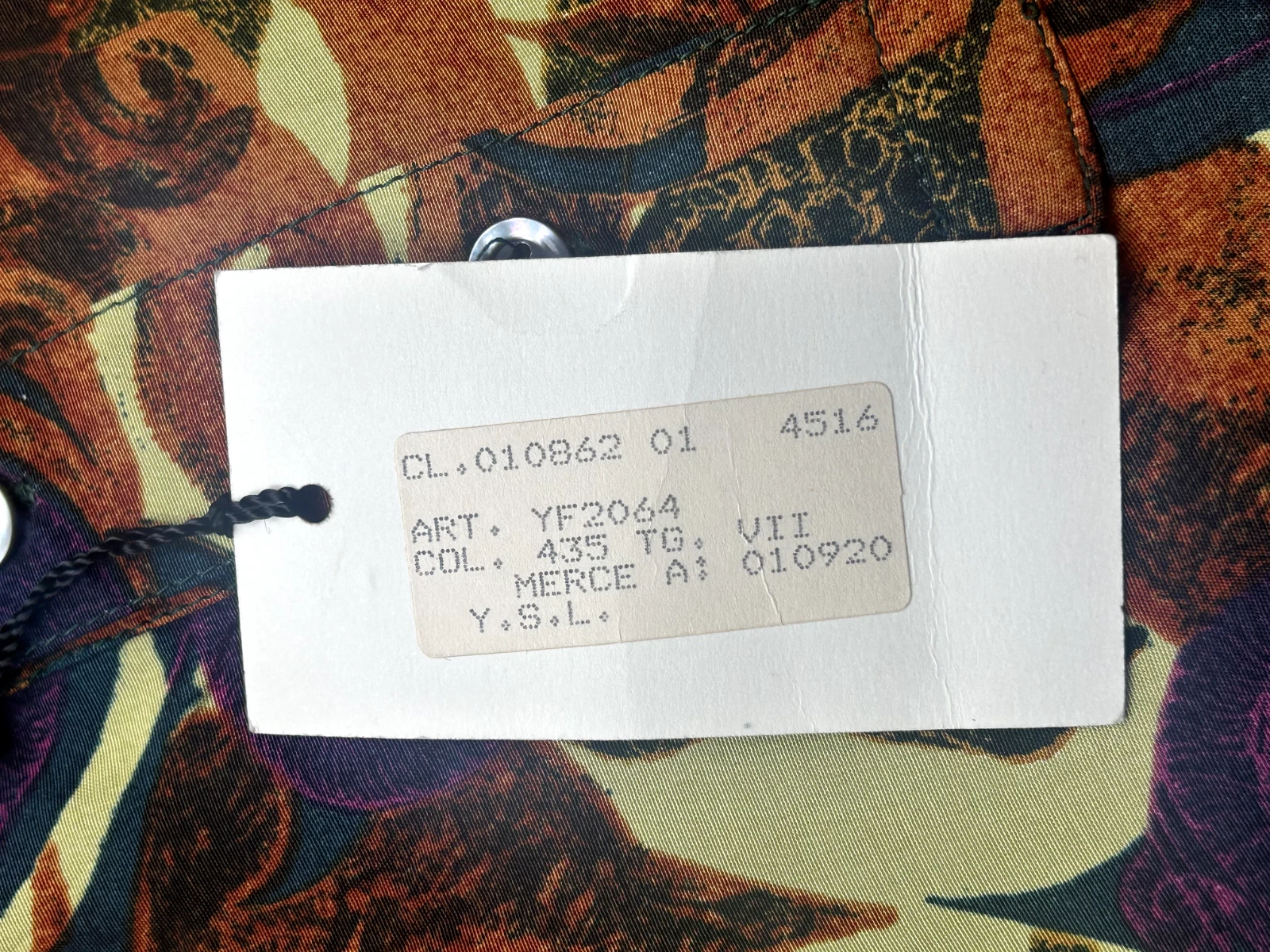 SAINT LAURENT (YSL) Autentica camicia vintage "Yves Saint Laurent"