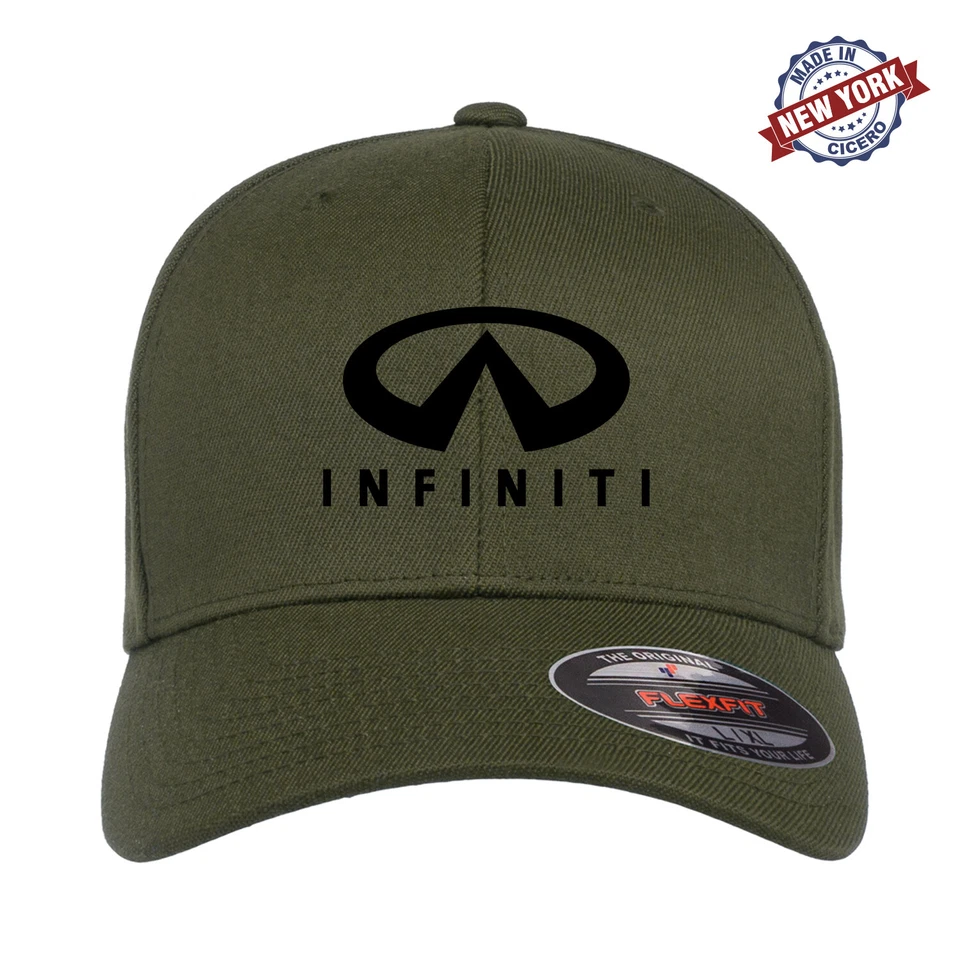 Gorra de béisbol ajustada Flexfit bordada con logotipo Infiniti Q60 QX30 QX80 Foto 2 de 4