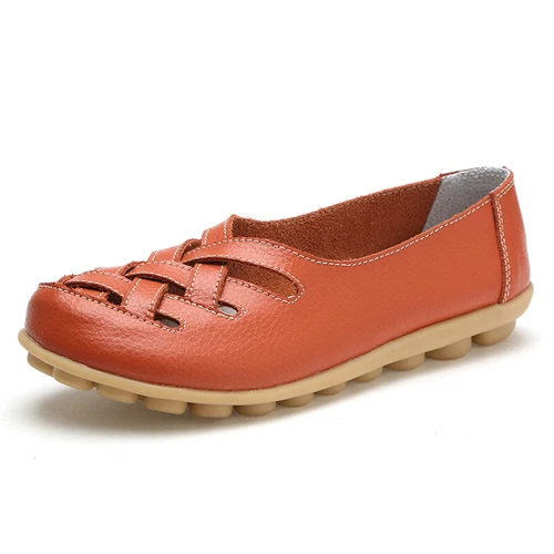 UK Women Ladies Slip On Leather Comfy Work Summer Casual Loafers Shoes Sizes $ - Picture 11 of 36