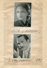 Nino Pavese & Franca Dominici Autograph
