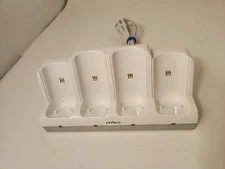 Nyko Nintendo Wii Charging Station 4 Slot Remote Charging Dock White Tested