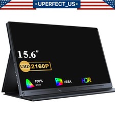 15.6" 4K UHD Type-C USB-C Ultra 3840 x 2160 Screen Portable Monitor Display IPS