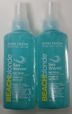 2 x John Frieda Sheer Blonde Sea Salt Hair Spray 150ml Beach Waves FREE SHIPPING