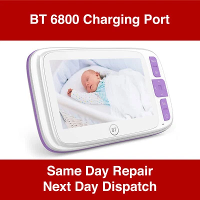 BT 6800 Smart Baby Monitor 5 inch screen USB Charging Port Repair Service