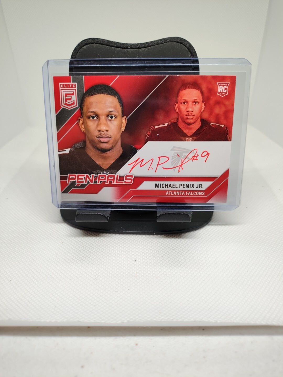 2024 Panini Donruss Elite Pen Pals Michael Penix Jr. Red Pen Auto Atlanta Flacon