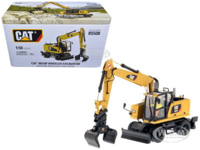 CAT CATERPILLAR M318F WHEELED EXCAVATOR 1/50 MODEL BY DIECAST