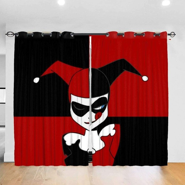 Harley Quinn Curtain Panel Living Room Bedroom Thermal Insulated Window