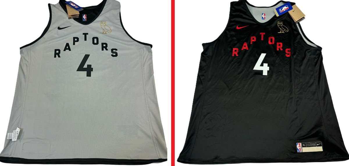 NWT-XL TORONTO RAPTORS Drake OVO NIKE NBA REVERSIBLE BLK/SILVER